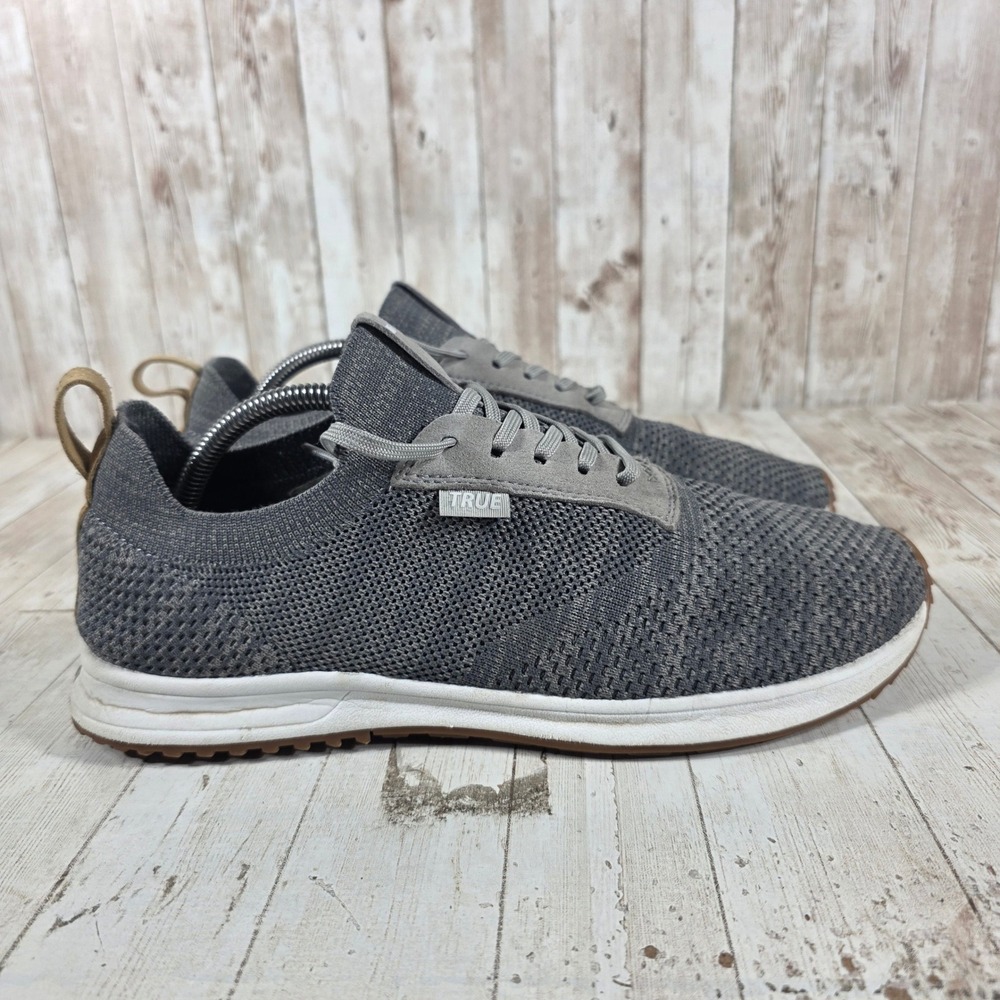 True Linkswear True Knit II Mens Golf Shoes Charcoal Grey Knit Sneakers Size 11